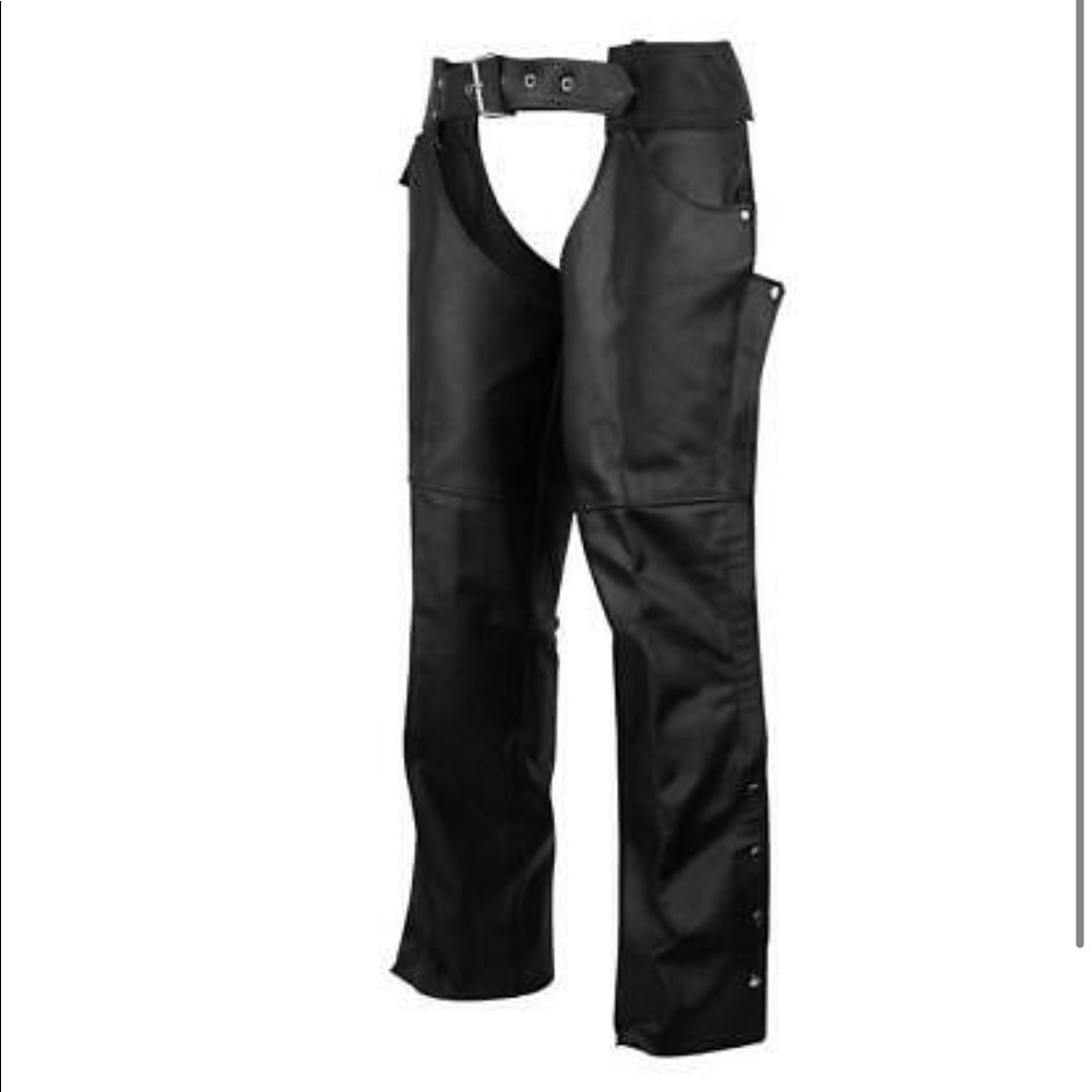 MEN BIKER MOTORCYCLE  MOTORCYCLE LEATHER CHAPS